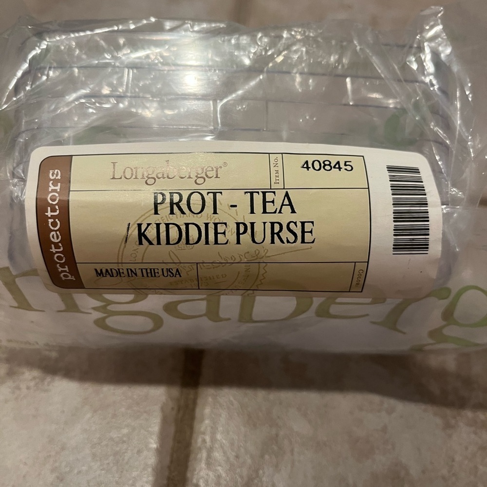 Longaberger Tea Kiddie Purse Protector - Picture 2 of 5
